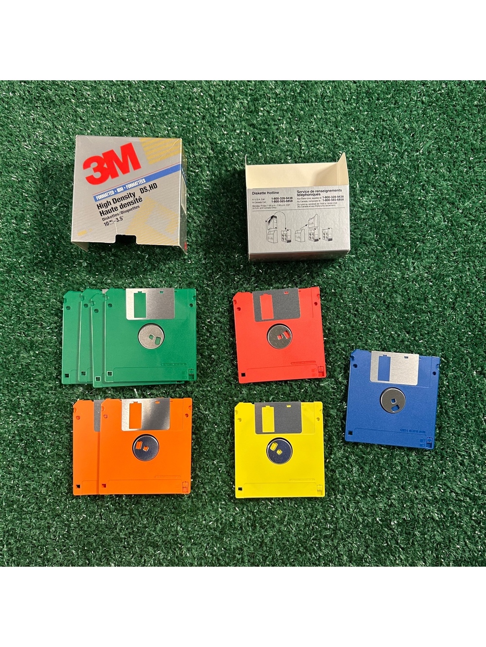 vintage 3M High Density 3.5-inch floppy disk